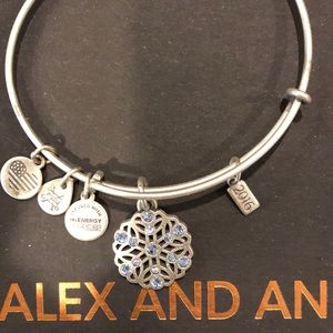 Alex & Ani 2016 Snowflake bangle